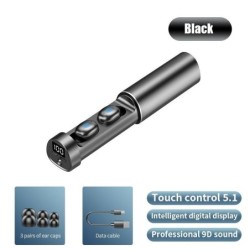 TWS 5.1 - Bluetooth wireless earbuds - touch control - with charging boxEar- & Headphones