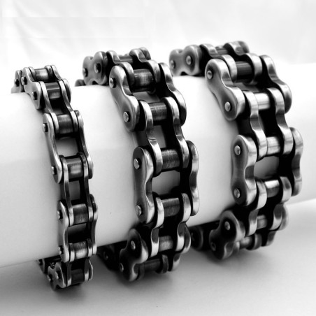 Stainless steel bracelet - motorcycle chain linksBracelets