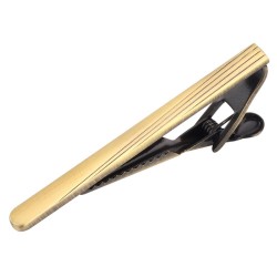 Classic bronze tie clipCufflinks