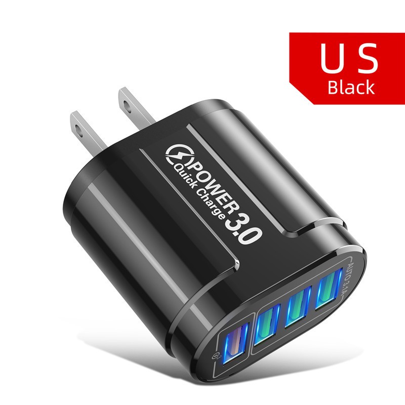 4-port USB charger - fast charge QC 3.0 - 48WChargers