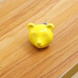 3D ceramic bear - furniture handles - knobsFurniture