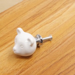 3D ceramic bear - furniture handles - knobsFurniture