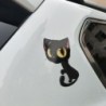 Big eyed black cat - car stickerStickers