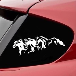 Vinyl car sticker - three horsesStickers