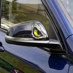 Scary yellow eyes - car stickerStickers