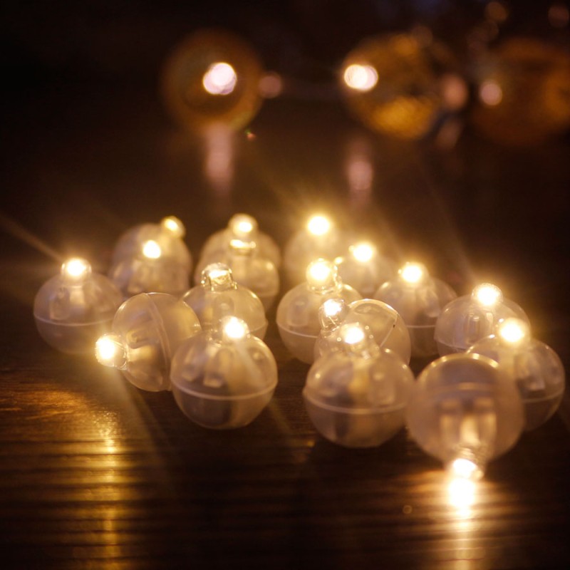 Round RGB LED luminous balls - party / balloon light - 100 piecesBalloons