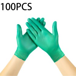 Disposable nitrile gloves - multipurpose - waterproof - green - 100 piecesHealth & Beauty