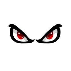 Reflective car sticker - red eyesStickers