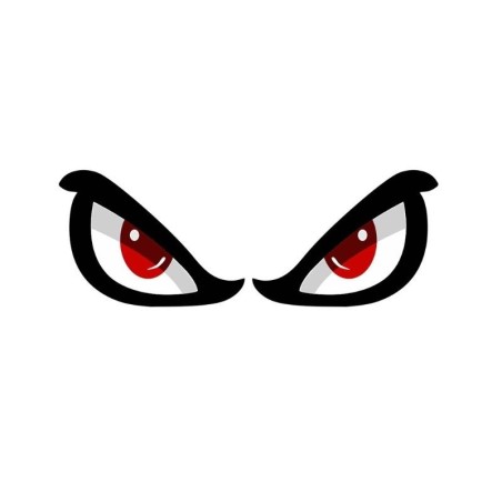 Reflective car sticker - red eyesStickers