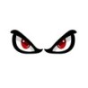 Reflective car sticker - red eyesStickers