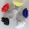 Ceramic furniture handles - lotus flower shaped - 10 piecesFurniture