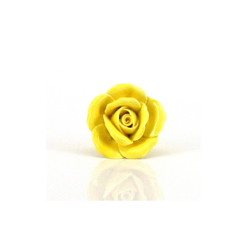 Ceramic furniture handles - roses shaped knobs - 10 piecesFurniture