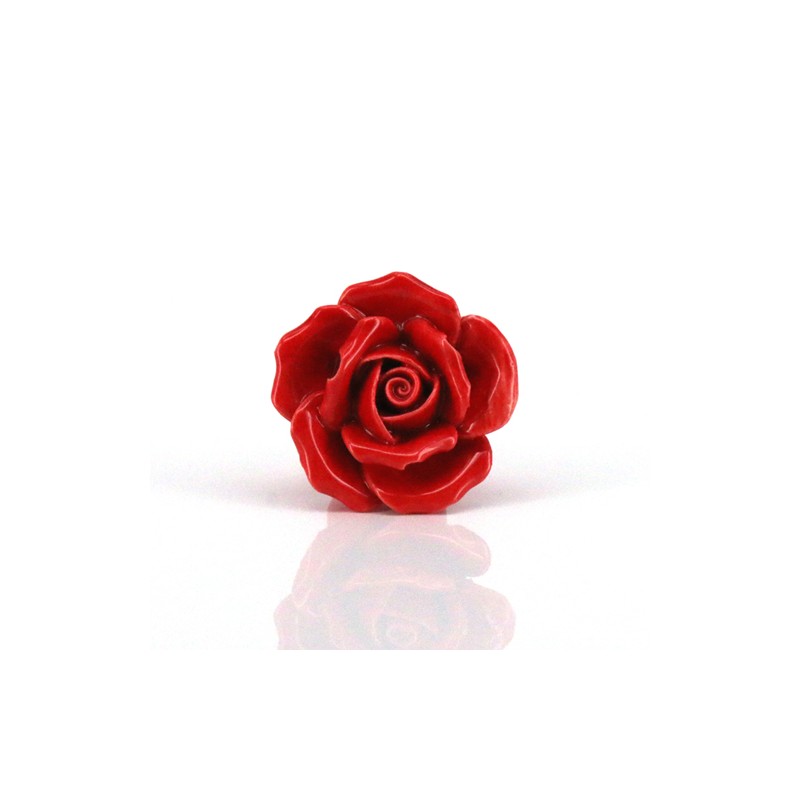 Ceramic furniture handles - roses shaped knobs - 10 piecesFurniture