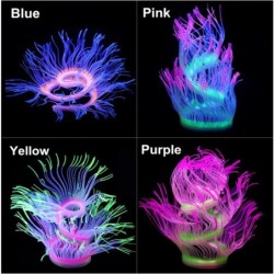 Aquarium decoration - silicone luminous sea anemoneDecorations