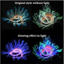 Aquarium decoration - silicone luminous sea anemoneDecorations