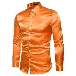 Satin long sleeve shirtT-shirts