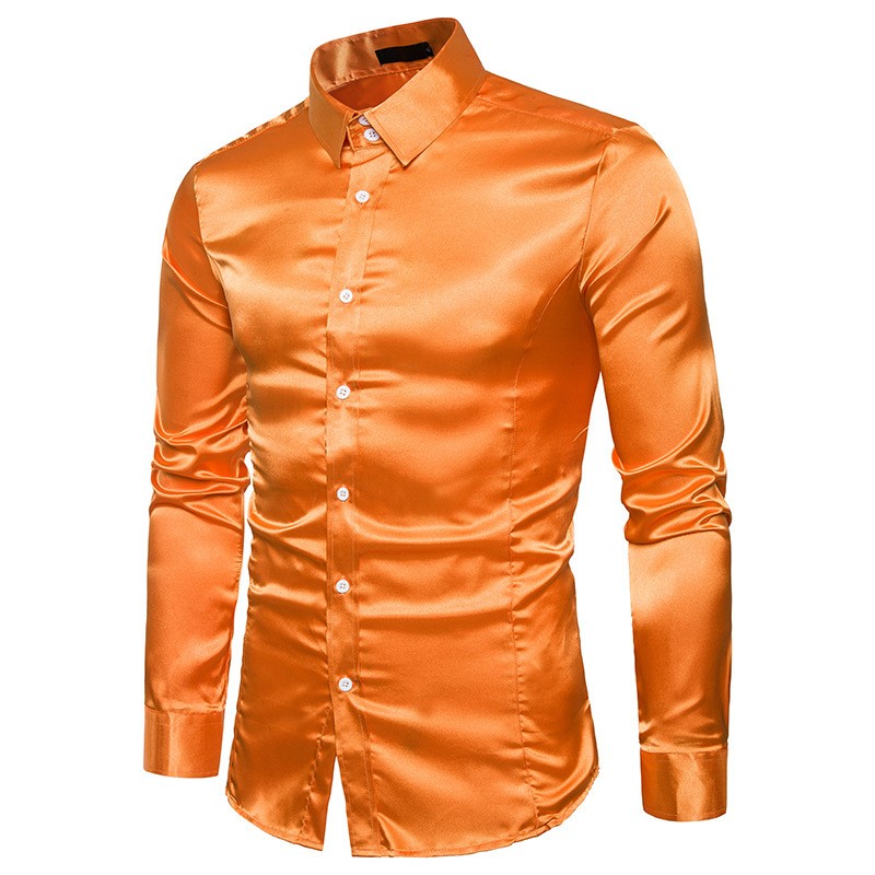 Satin long sleeve shirtT-shirts