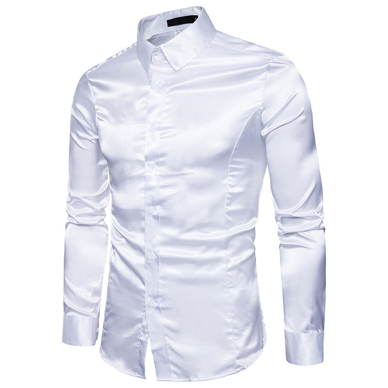 Satin long sleeve shirtT-shirts