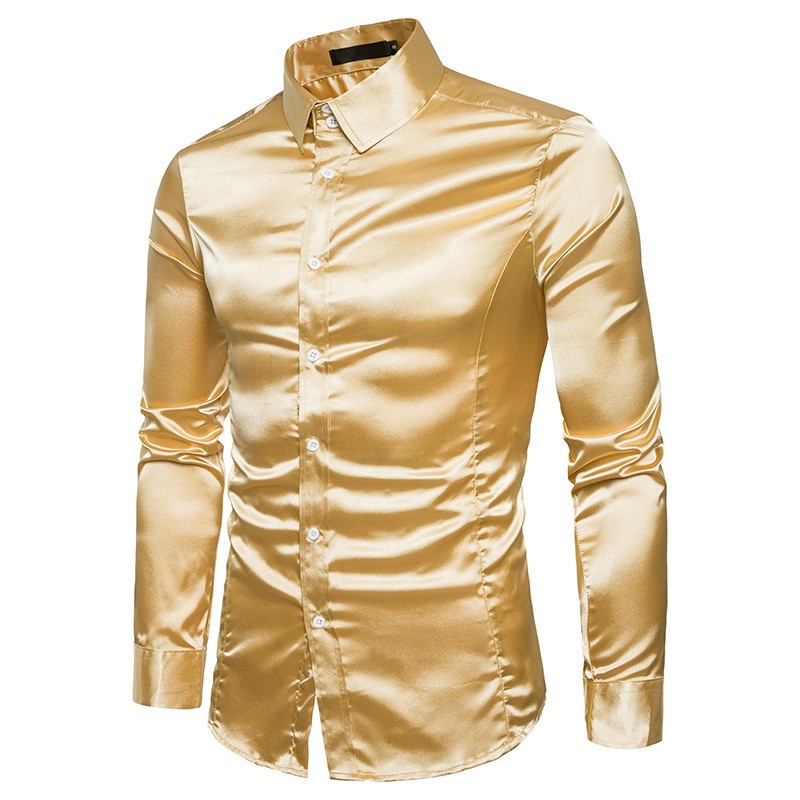 Satin long sleeve shirtT-shirts
