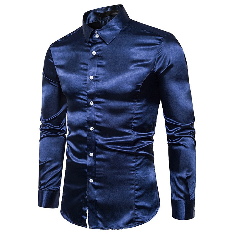 Satin long sleeve shirtT-shirts