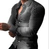 Elegant long sleeve shirt - geometric printT-shirts