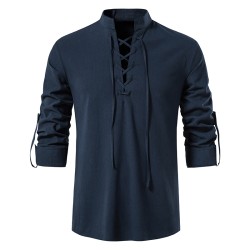 Classic long sleeve shirt - tie up necklineT-shirts