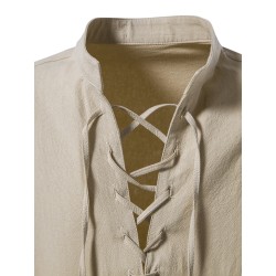 Classic long sleeve shirt - tie up necklineT-shirts