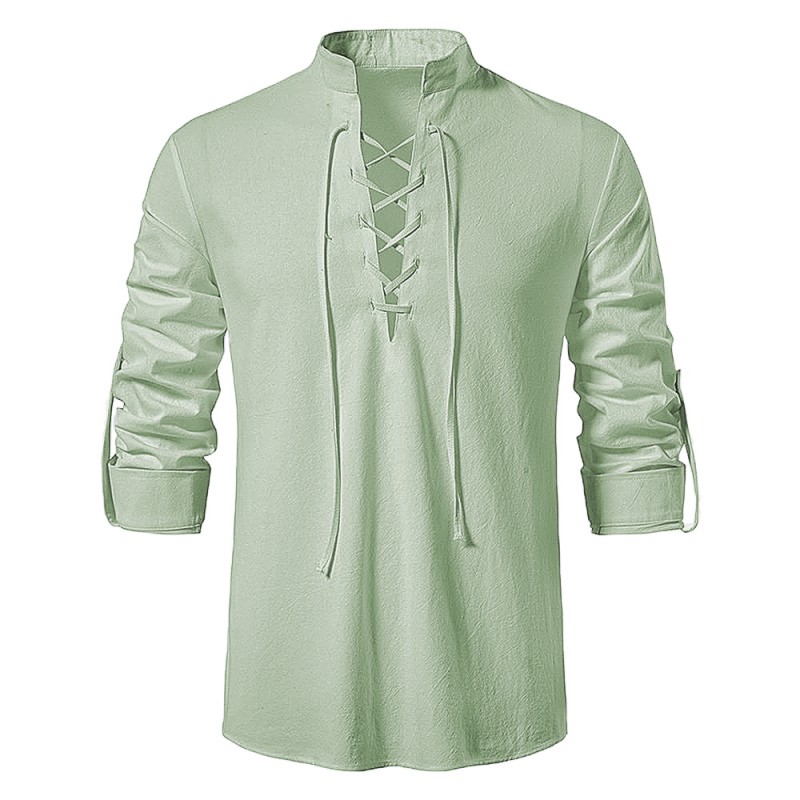 Classic long sleeve shirt - tie up necklineT-shirts