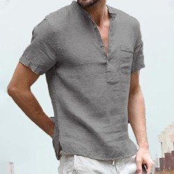 Classic short sleeve shirt - buttoned necklineT-shirts