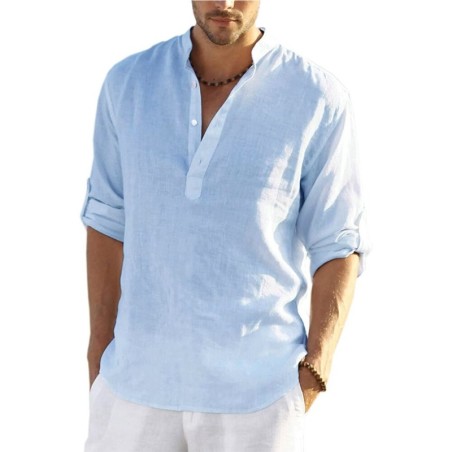 Classic long sleeve shirt - buttoned necklineT-shirts