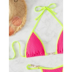Sexy bikini set - with metal decorationsBeachwear