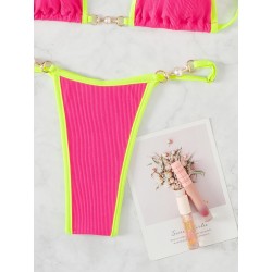 Sexy bikini set - with metal decorationsBeachwear