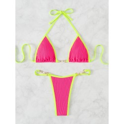 Sexy bikini set - with metal decorationsBeachwear