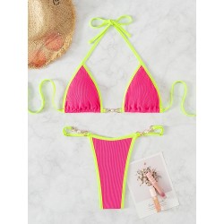 Sexy bikini set - with metal decorationsBeachwear