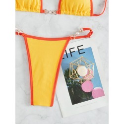 Sexy bikini set - with metal decorationsBeachwear