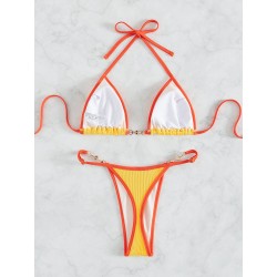Sexy bikini set - with metal decorationsBeachwear