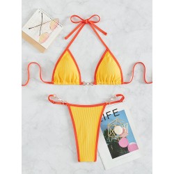 Sexy bikini set - with metal decorationsBeachwear
