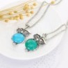 Silver jewellery set - with owls - necklace / earrings / braceletJewellery Sets