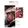 LIGE - stainless steel Quartz watch - waterproof - silicone strap - blueWatches