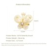 Pearl shell butterfly - with crystals / pearlsBrooches