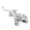 Metal lizard with crystals - car stickerStickers