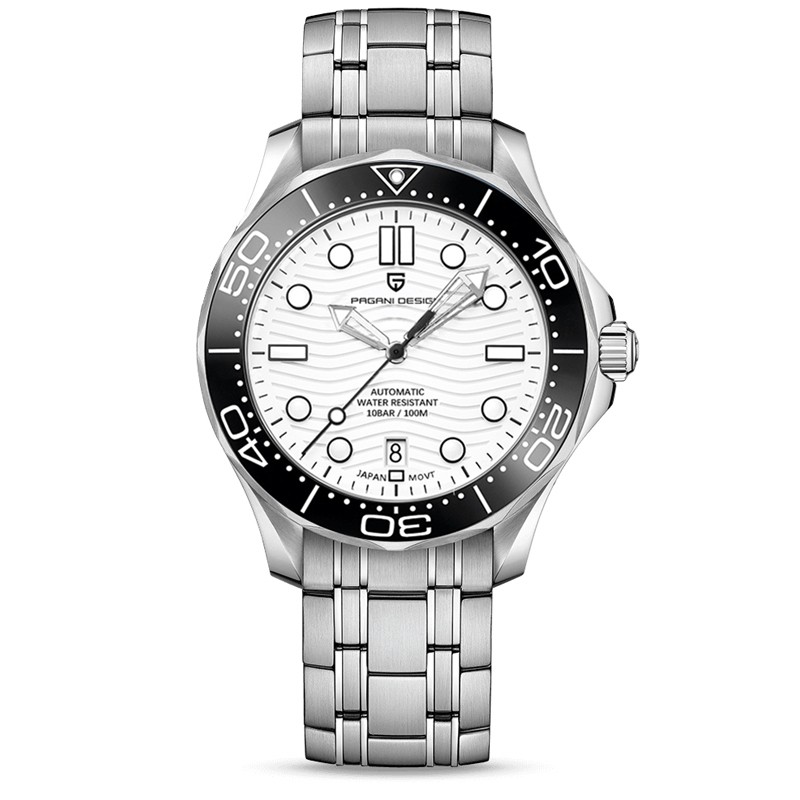 PAGANI DESIGN - mechanical watch - stainless steel - waterproof - whiteWatches