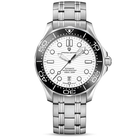 PAGANI DESIGN - mechanical watch - stainless steel - waterproof - whiteWatches