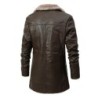 Warm leather jacket with furJackets