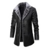 Warm leather jacket with furJackets