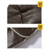 Warm leather jacket with furJackets