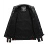 Short leather jacket - decorative patchesJackets