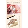 SUNKTA - elegant Quartz watch with crystals - rose goldWatches