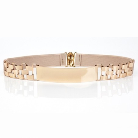 Fashion elastic belt - with metal golden decorationBelts
