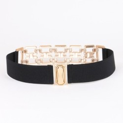 Fashionable elastic belt - with metal gold decorative chainBelts